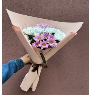 Beyaz & Pembe Papatya Buketi