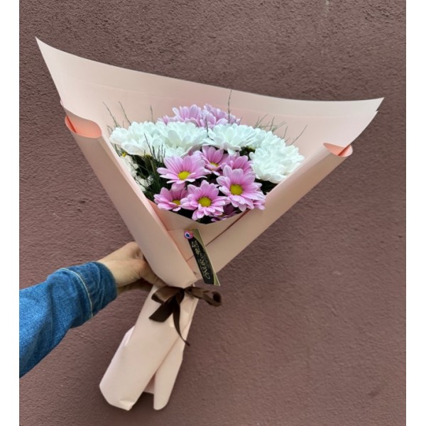 Beyaz & Pembe Papatya Buketi