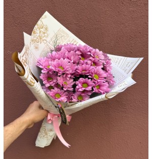 Pembe Papatyalar Çiçek Buketi 